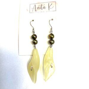 Anita K Jade and FWP Tulip Earring